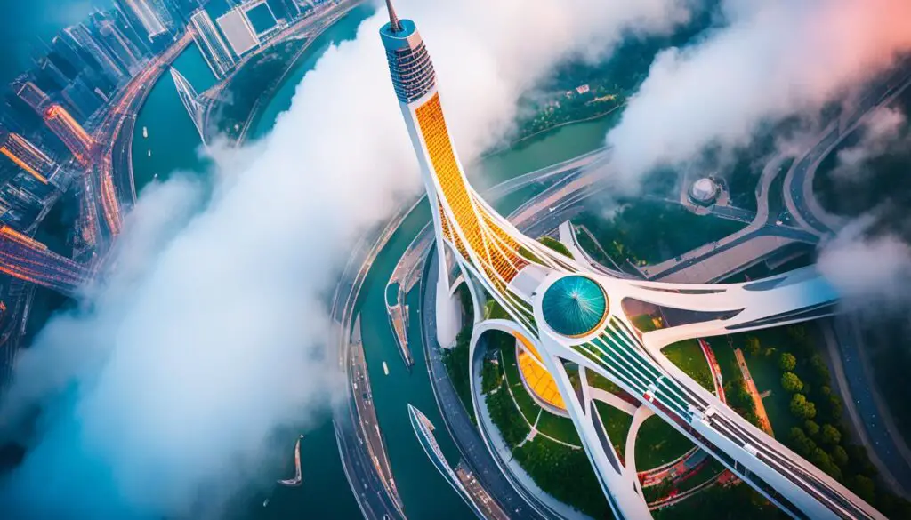 Canton Tower features