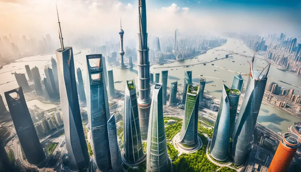 Shanghai Tower height and eco-friendly architecture