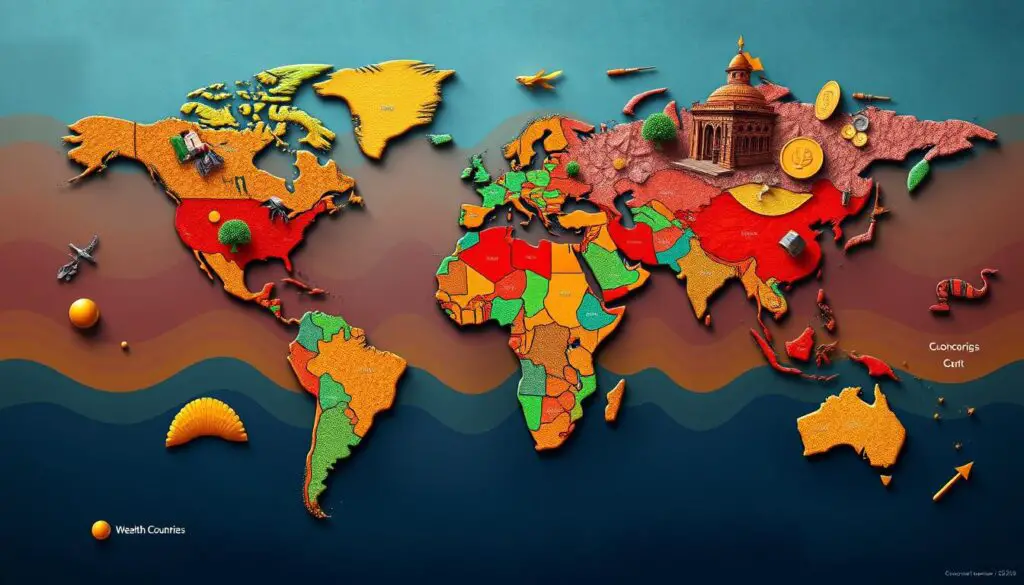 wealth distribution in top earning countries